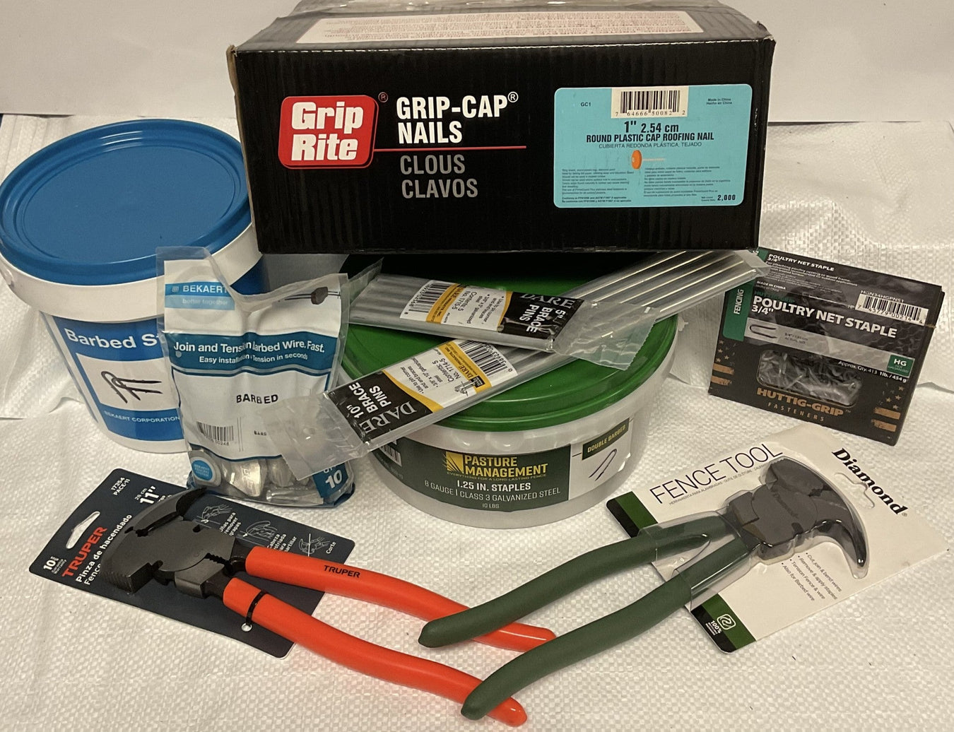 FENCING, WIRE AND HARDWARE