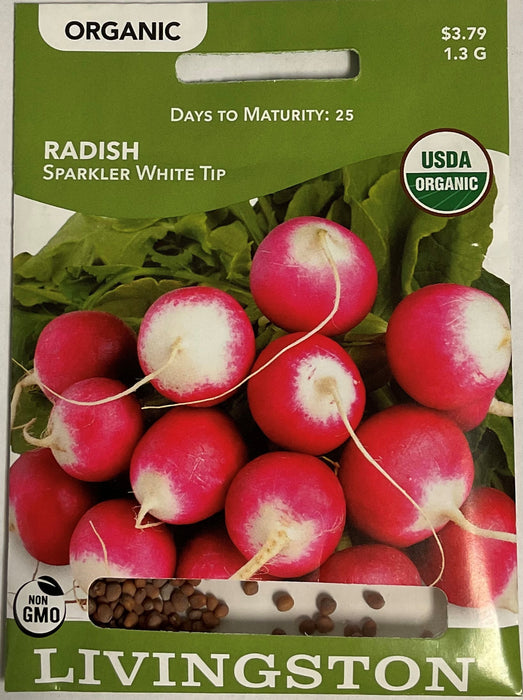 ORGANIC- RADISH SPKLR WHT TIP