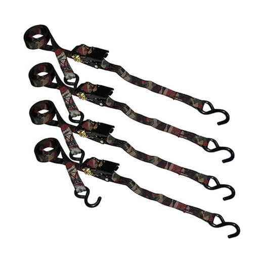 CAMO RATCHET STRAPS 8' 4-PK