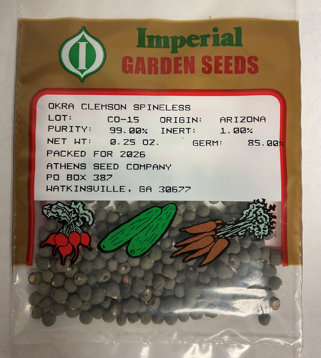 CLEMSON SPINELESS OKRA .25 OZ