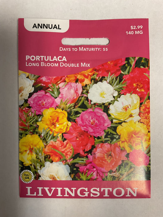 PORTULACA LONG BLOOM DBL MIX