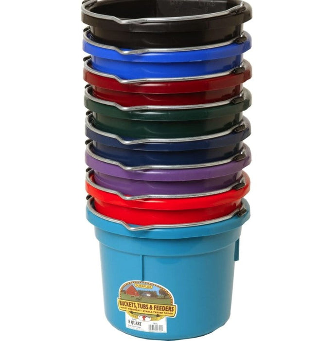 8 QT BUCKET GREEN/BURGUNDY