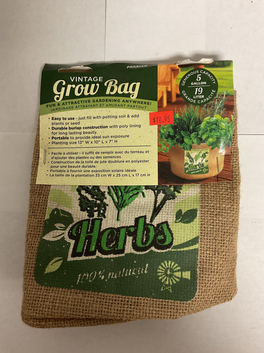 5 GALLON HERB GROW BAG