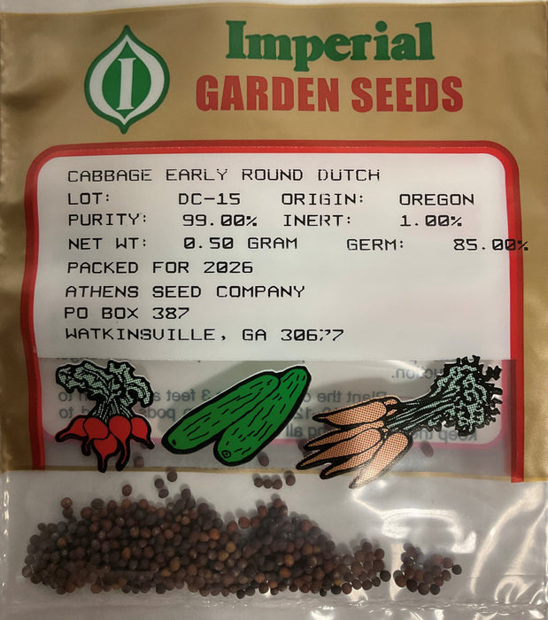 ROUND DUTCH CABBAGE .5 GRAM