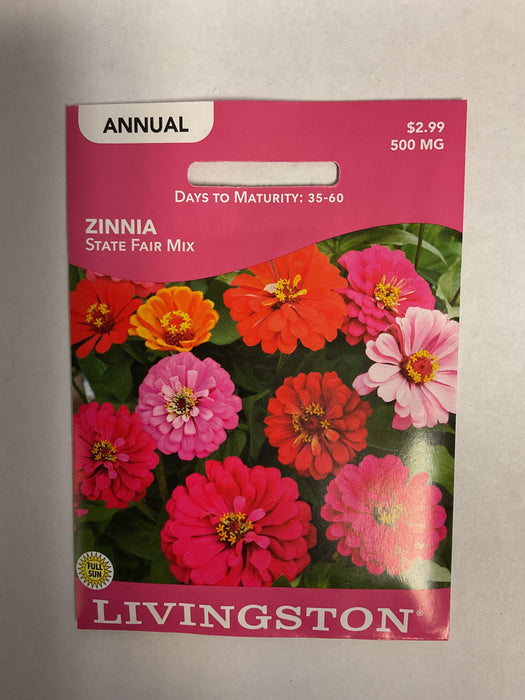 ZINNIA STATE FAIR MIX 500MG