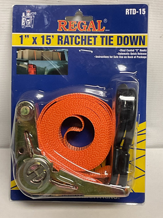 REGAL RATCHET TIE DOWN 1X15