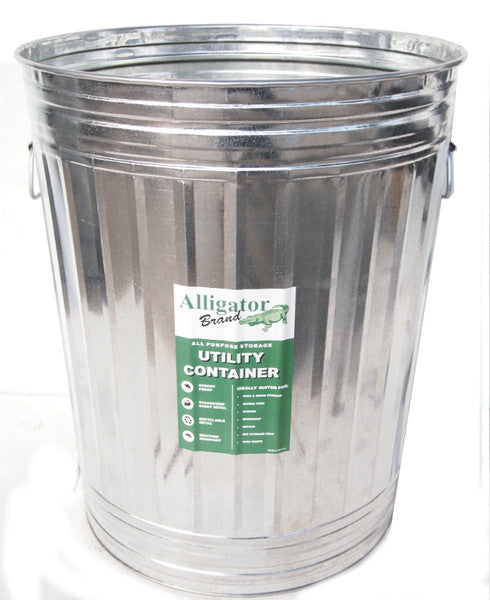 TRASH CAN GALVANIZED 30 GAL