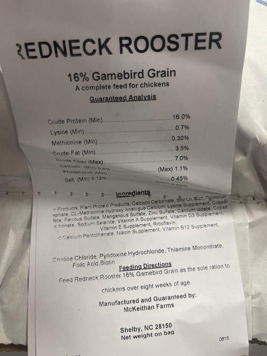 PH-REDNECK ROOSTER 50#