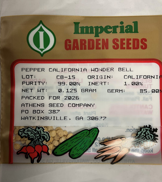 CALIFORNIA WONDER PEPPER .125G