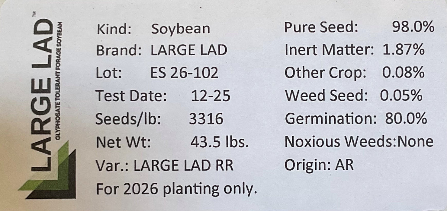 SOYBEAN-LARGE LADD RR UNIT
