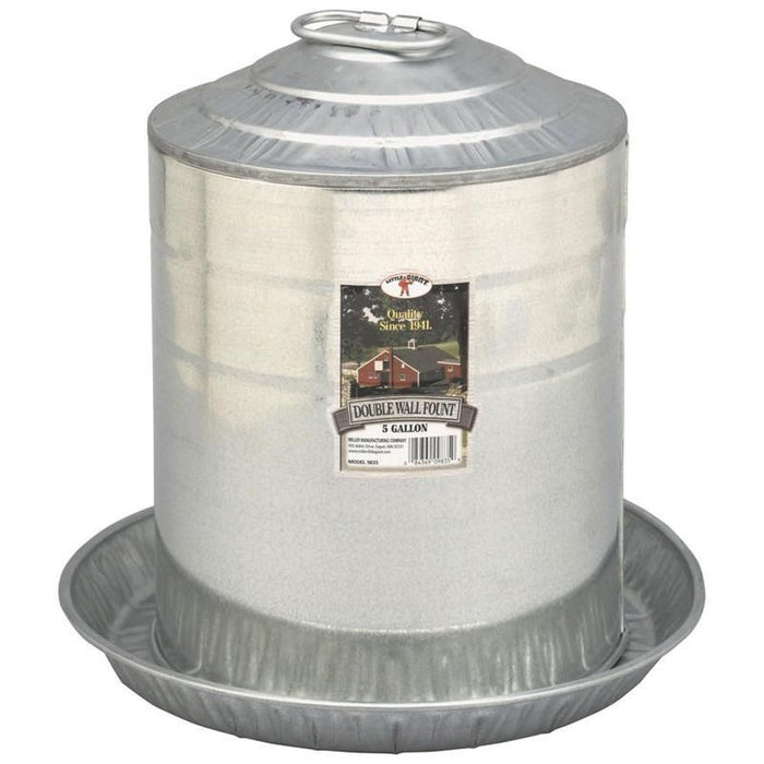 MILL-GALV 5 GAL H2O FOUNT#9835