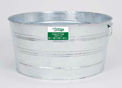 HOT DIP GALVANIZED TUB 15 GAL
