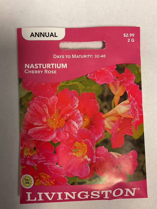NASTURTIUM CHERRY ROSE 2G