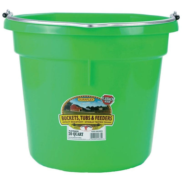 20 QT FLATBACK BUCKET GREEN/BL