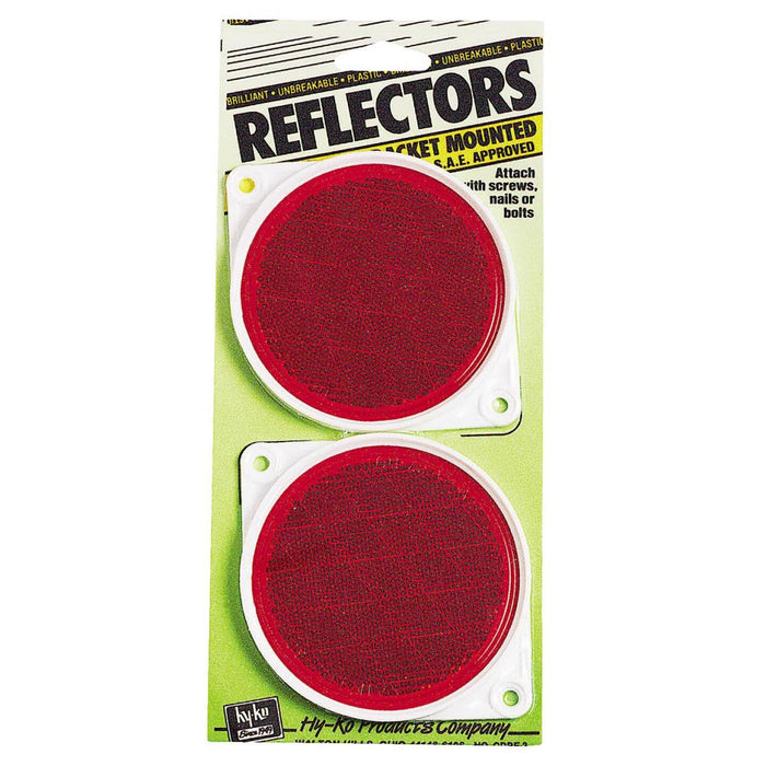 REFLECTOR RED NAIL-ON
