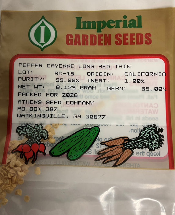LONG SLIM CAYENNE PEPPER .125