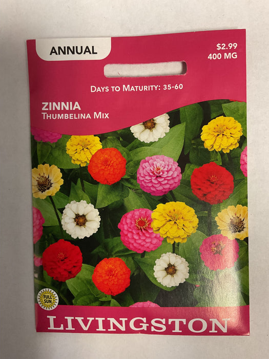 ZINNIA THUMBELINA MIX 400MG