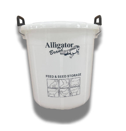 ALLIGATOR FEED STORAGE 26 GAL