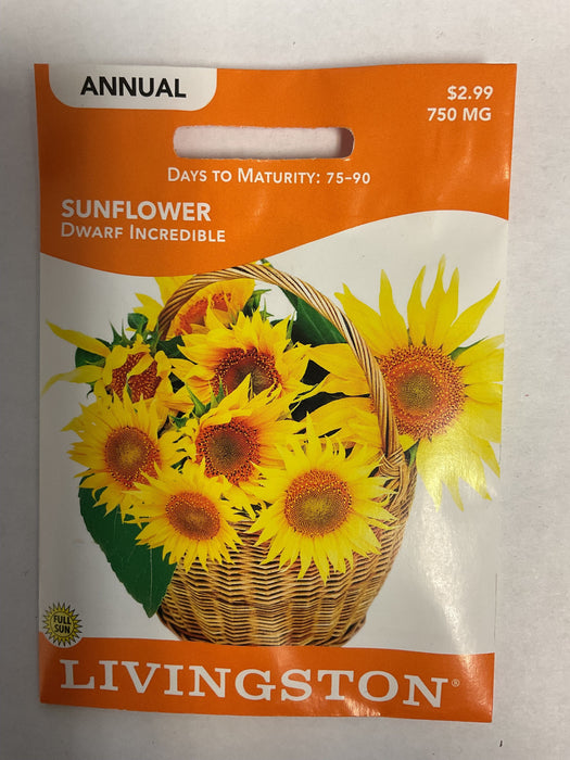 SUNFLOWER DWARF INCREDIBLE