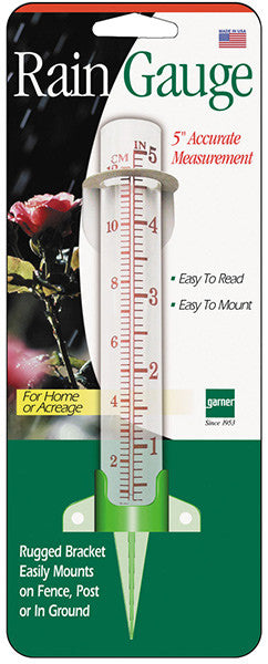 5" RAIN GAUGE W/SPIKE
