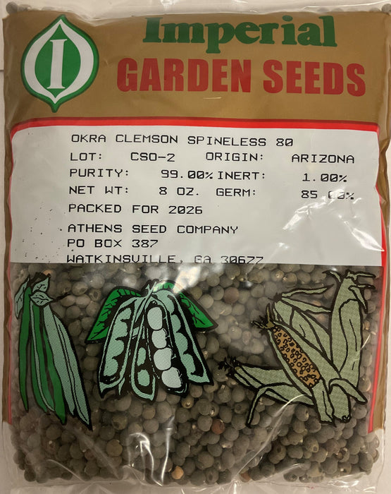 CLEMSON SPINELESS OKRA 1/2#