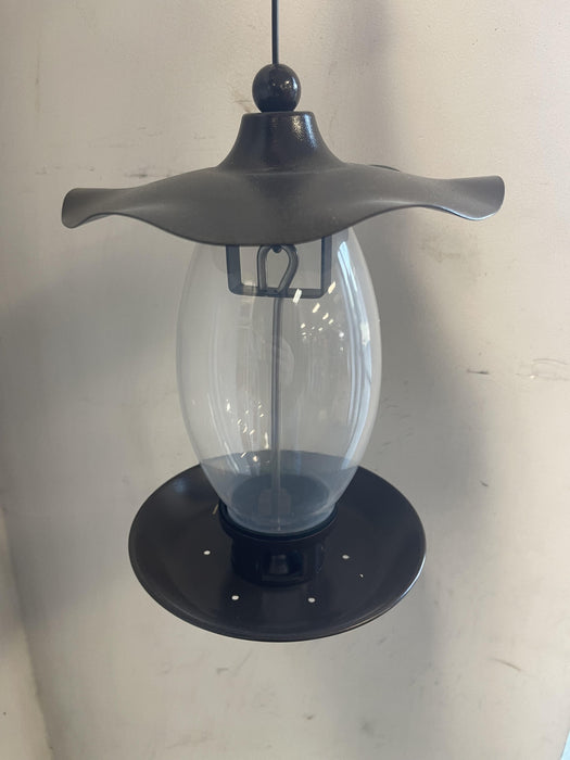AGWAY CLEAR GLASS BIRD FEEDER