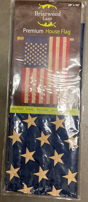 HOUSE FLAG TEA STAINED AMERICA
