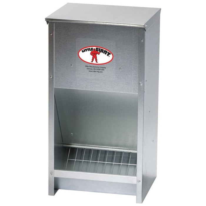 HIGH CAP. POULTRY FEEDER GALV