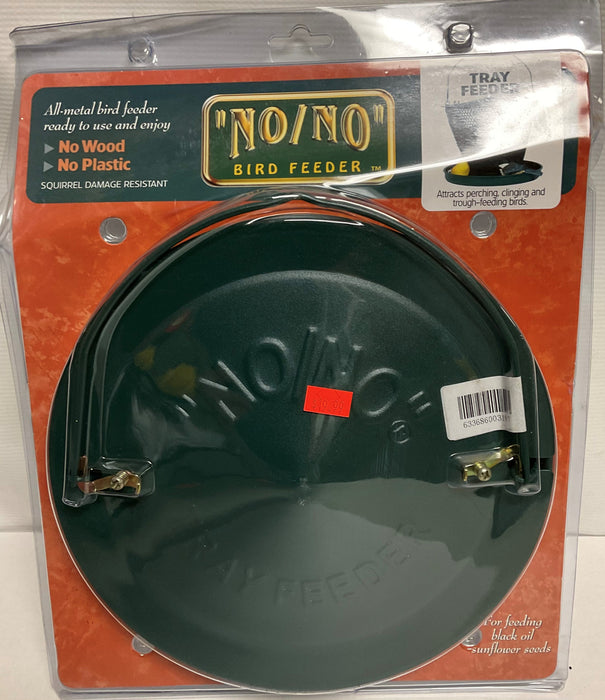 NO/NO FOREST GREEN TRAY FEEDER