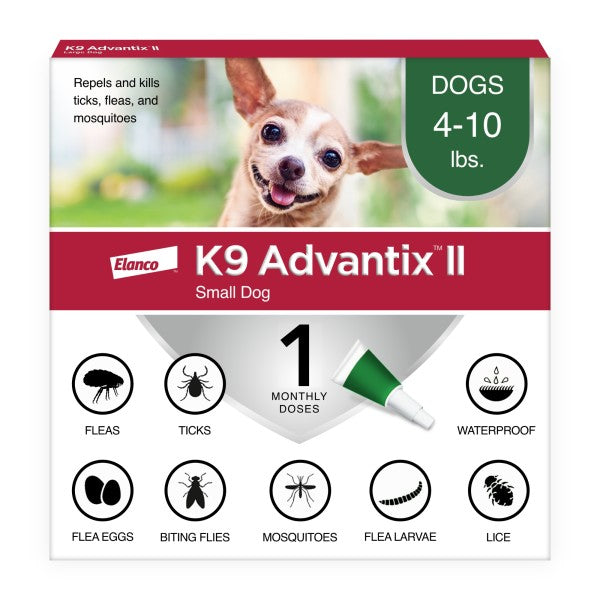 K9 ADVANTIX 1-10LBS 4 PACK