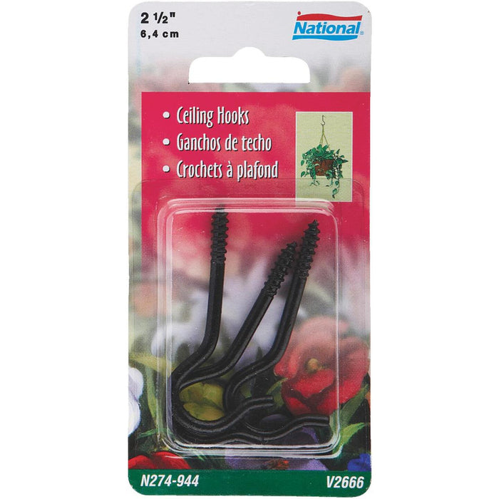 NATIONAL CEILING HOOK BLACK