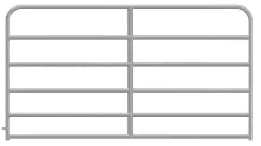 6 BAR GALV ROUND CRN GATE 12'