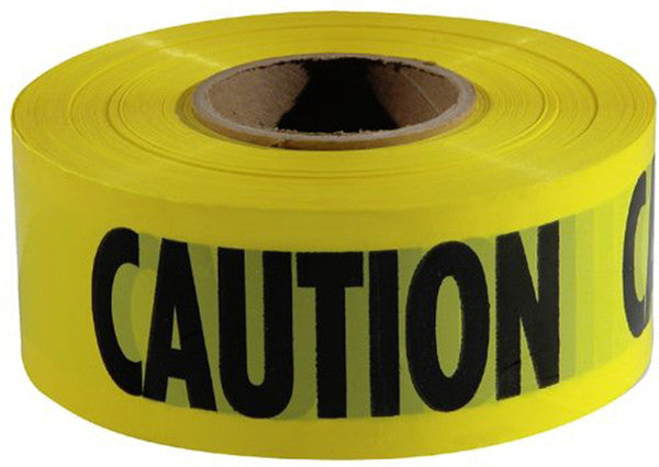 CAUTION TAPE YELLOW/BLACK 200'