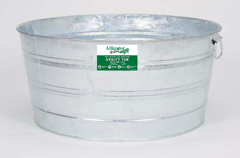 17 GAL GALVANIZED ROUND TUB