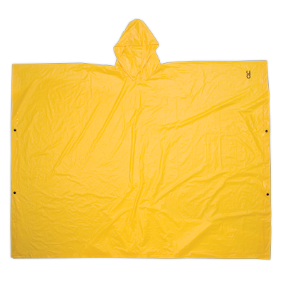 PONCHO 1 PLY PVC 10MM YELLOW