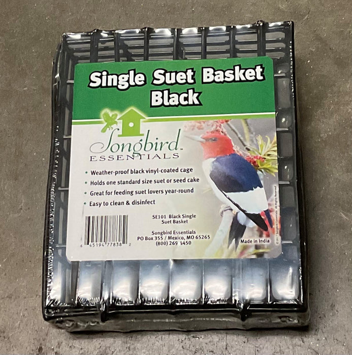 SINGLE SUET BASKET BLACK