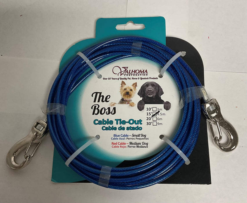 VALHOMA 15' TIE OUT SMALL DOG