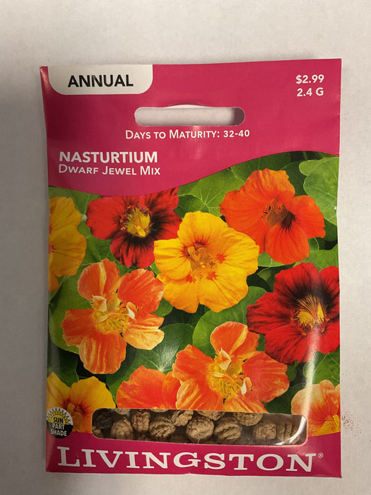 NASTURTIUM DWARF JEWEL MIX