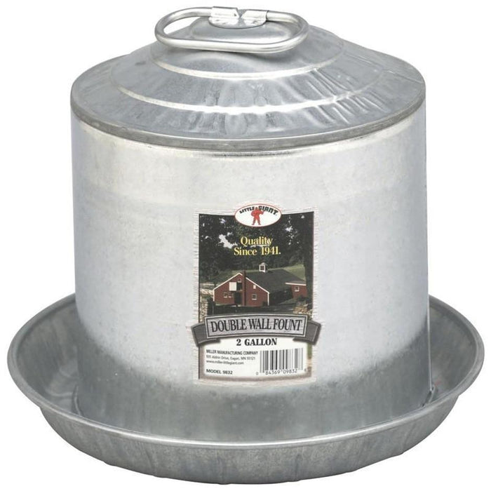 MILL-GALV 2 GAL H20 FOUNT#9832