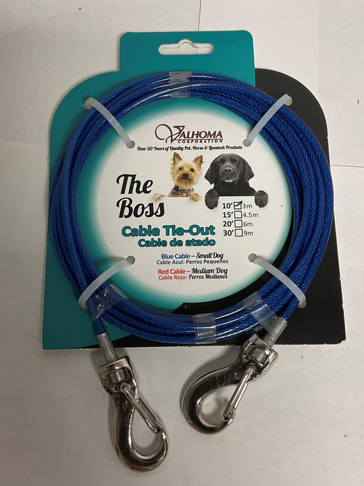 VALHOMA 10' TIE OUT SMALL DOG