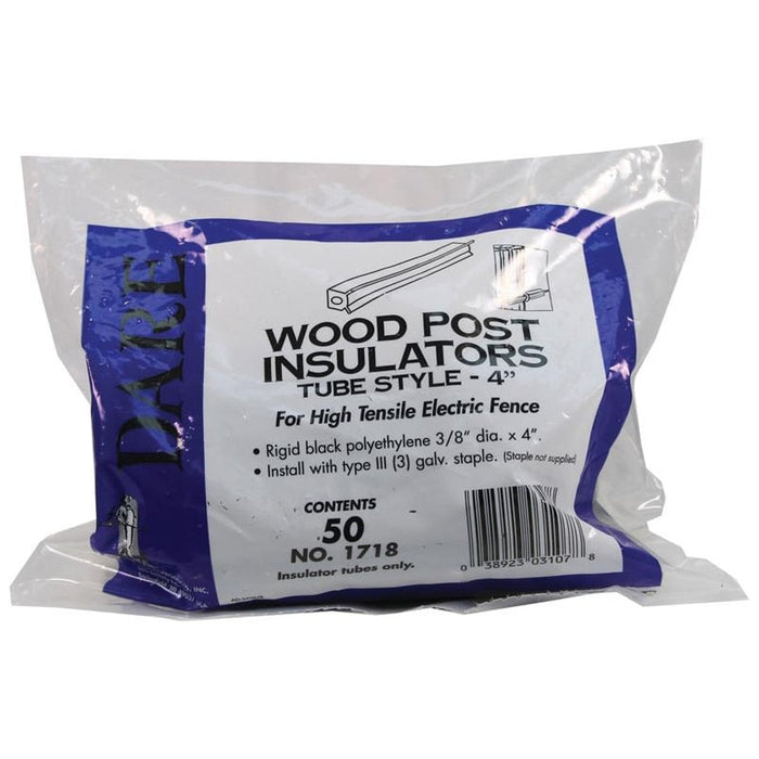 WOOD POST TUBE INSULATOR 4"