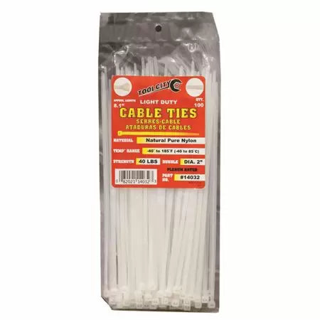100PC NATURAL 8" 40# LIGHT