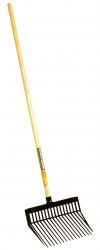 DURA FORK WOOD HANDLE GREEN