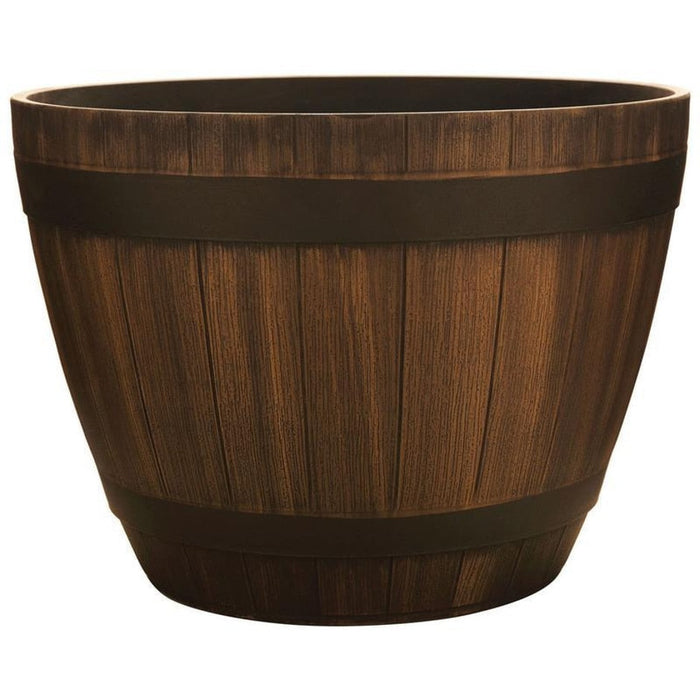 PLSTC WINE BARREL PLNTR 20.5"