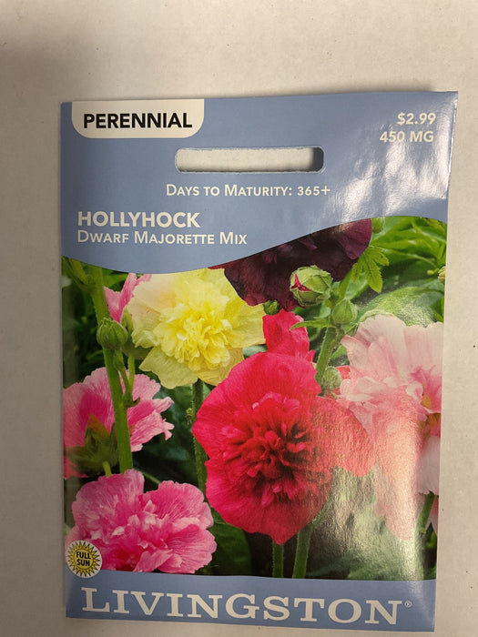 HOLLYHOCK DWARF MAJORETTE MIX