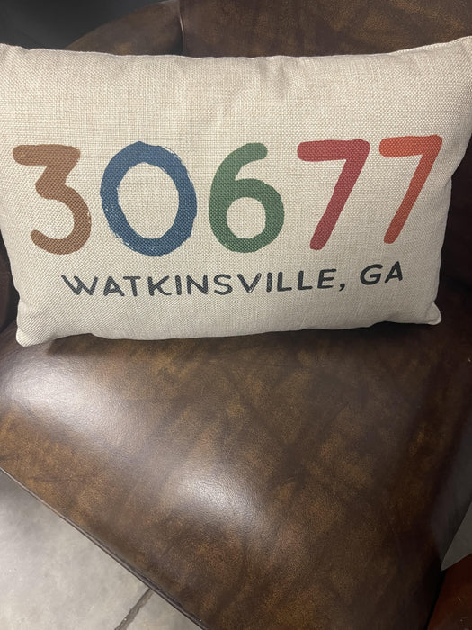 PILLOW-ZIP CODE