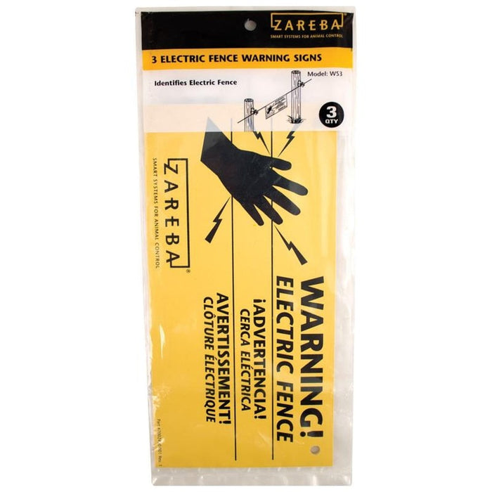 SIGNS WARNING ELECTRIC FENCE