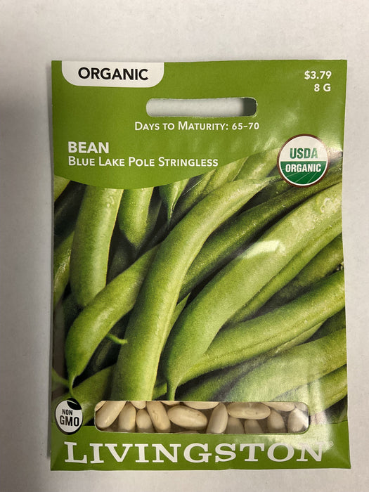 ORGANIC- BEAN BLUE LAKE POLE