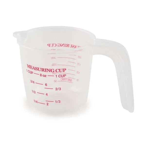 PLASTIC MEASURE CUP PLASTIC 1C