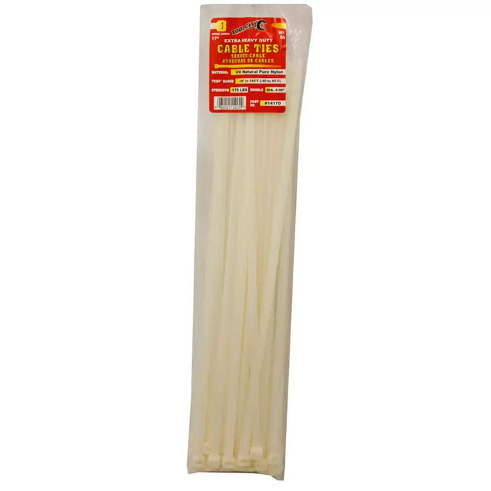 50PC NATURAL 17" 175# XHEAVY